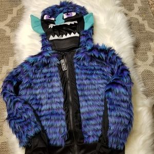 Blue Monster Hooded jacket costume (7-9)